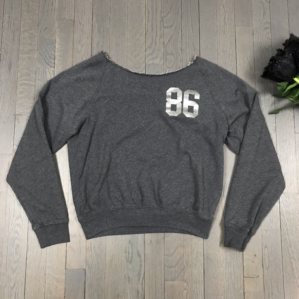 PINK Victoria's Secret Love Boatneck Sweatshirt